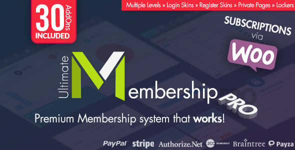 261778 Ultimate Membership Pro Wordpress Plugin V13752