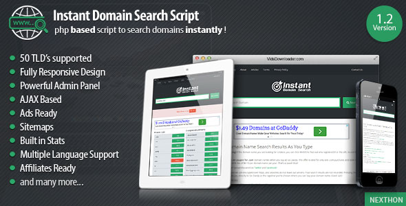 55 Codecanyon Instant Domain Search Script V14