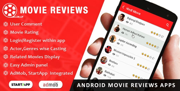 100 Codecanyon Movie Review App