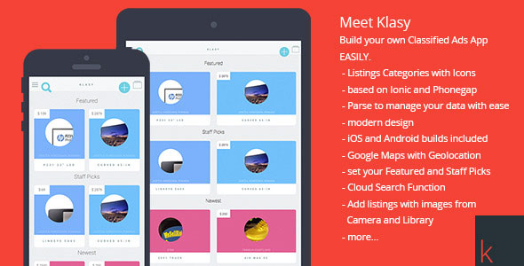 135 Klasy Classified Ads Mobile App