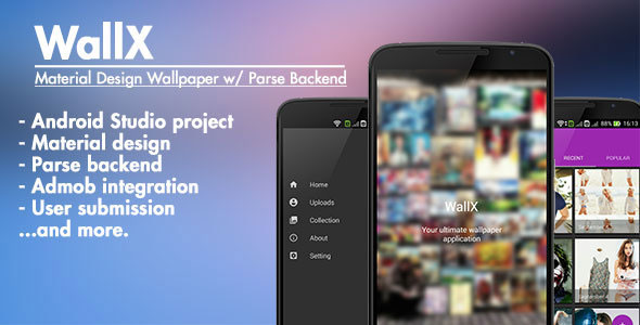 166 Wallx Material Design Wallpaper Parse Backend