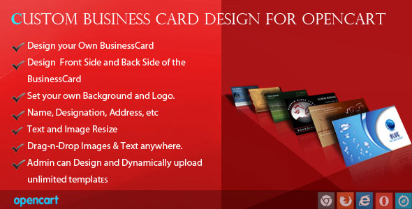 466 Custom Business Card Design For Opencart