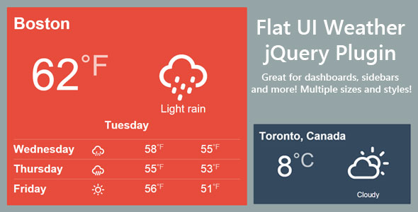 471 Flat Weather Jquery Plugin