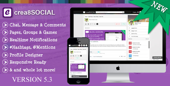 490 Crea8social Php Social Networking Platform V53