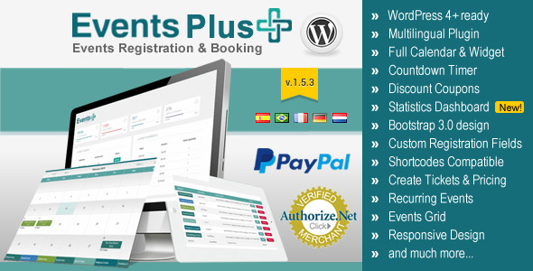 499 Wordpress Events Calendar Registration Booking V153