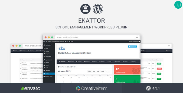 602 Ekattor School Manager Wordpress Plugin V11