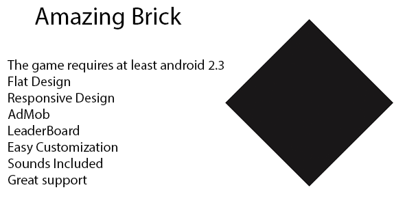 604 Amazing Brick Template Admob Leaderboard
