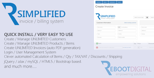 664 Simplified Php Invoice Billing System